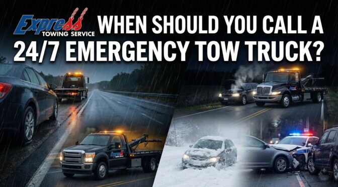 When Should You Call a 24/7 Emergency Tow Truck?