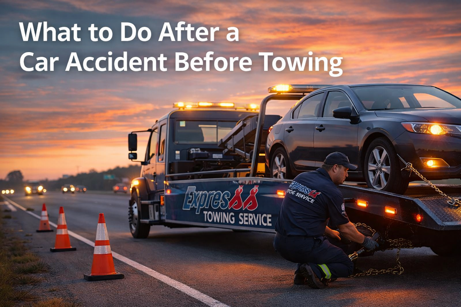 what to do after a car accident for towing