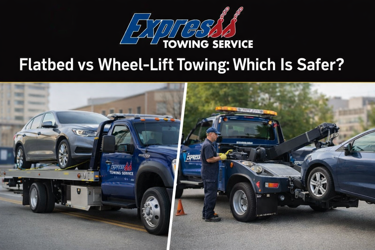 flatbed towing vs wheel lift towing