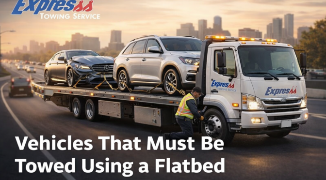 Vehicles That Must Be Towed Using a Flatbed