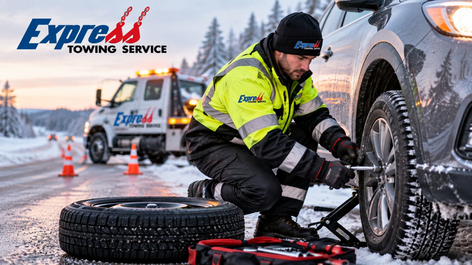 Emergency Flat Tire Replacement Service Canada